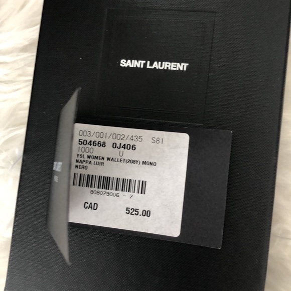 SOLD YSL Saint Laurent quilted loulou leather wallet - Picture 10 of 14